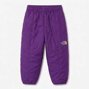 THE NORTH FACE Infant Baby Purple Quilted PrimaLoft Insulated Winter Snow Pant